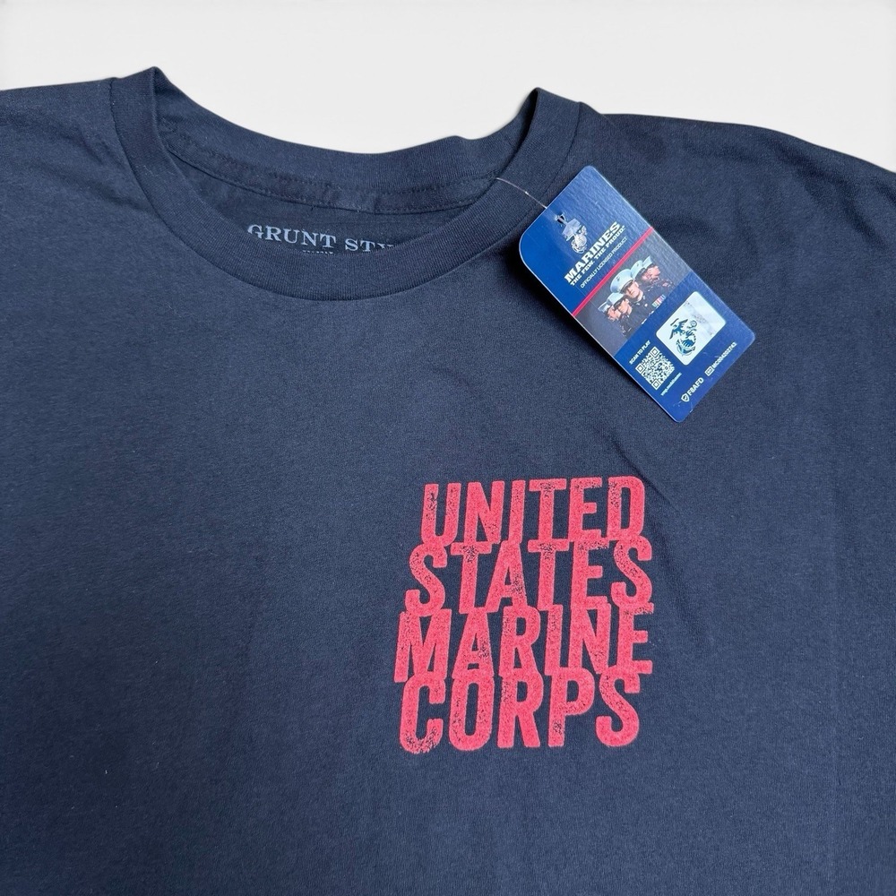 Grunt Style Men's Sz 3X XXXL Black Marine Corps Theme Short Sleeve T-Shirt USMC